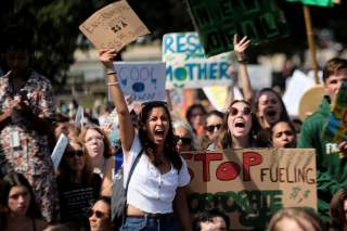 Demonstrators rally outside the U.S. Capitol as part of the Youth Climate Strike in Washington, U.S., September 20, 2019. REUTERS/James Lawler Duggan