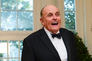 Rudy Giuliani arrives for a State Dinner for Australia’s Prime Minister Scott Morrison at the White House in Washington, U.S. September 20, 2019. REUTERS/Erin Scott