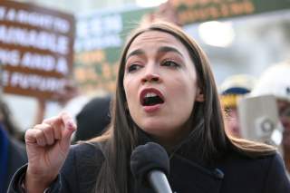 Rep. Alexandria Ocasio-Cortez announces introduction of public housing legislation as part of the Green New Deal in Washington, U.S. November 14, 2019. REUTERS/Erin Scott