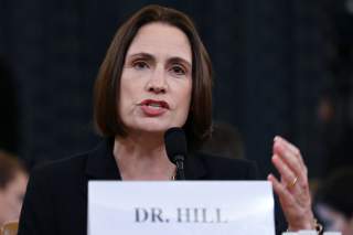 Fiona Hill, former senior director for Europe and Russia on the National Security Council, testifies to a House Intelligence Committee hearing as part of the impeachment inquiry into U.S. President Donald Trump on Capitol Hill in Washington, U.S.