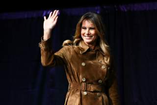 U.S. first lady Melania Trump arrives to speak at a youth summit on opioid awareness at the UMBC Event Center in Baltimore, Maryland, U.S., November 26, 2019. REUTERS/Erin Scott