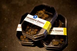 Boxes containing magic mushrooms sit on a counter at a coffee and smart shop in Rotterdam November 28, 2008. The Netherlands will ban the sale and cultivation of all hallucinogenic 