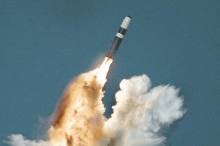 United States Trident II (D-5) missile underwater launch. U.S. Navy.