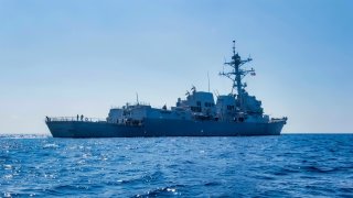 U.S. Navy Warship in South China Sea