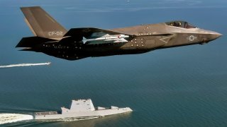 U.S. Navy and F-35 Fighter Jet