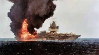 USS Enterprise Fire in 1969