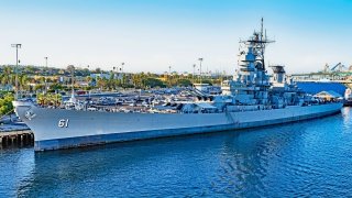 USS Iowa Battleship from World War II