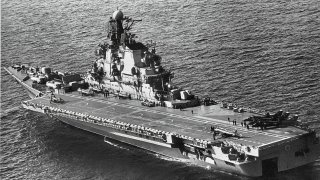 Yak-38 on Aircraft Carrier