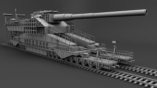 ArtStation - Dora Railway Gun