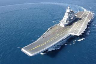 Indian Aircraft Carrier INS Vikramaditya (ex- Gorshkov) during her sea trials