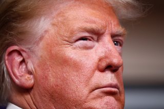 .S. President Donald Trump faces the daily coronavirus response briefing at the White House in Washington, U.S., March 31, 2020. REUTERS/Tom Brenner