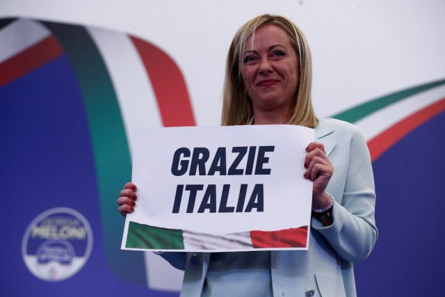 Right-Wing Leader Giorgia Meloni Declares Victory In Italian Elections ...