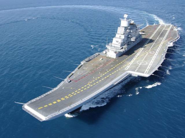 Russia Moves Ahead With Building New Aircraft Carriers The National   INS Vikramaditya During Trials 