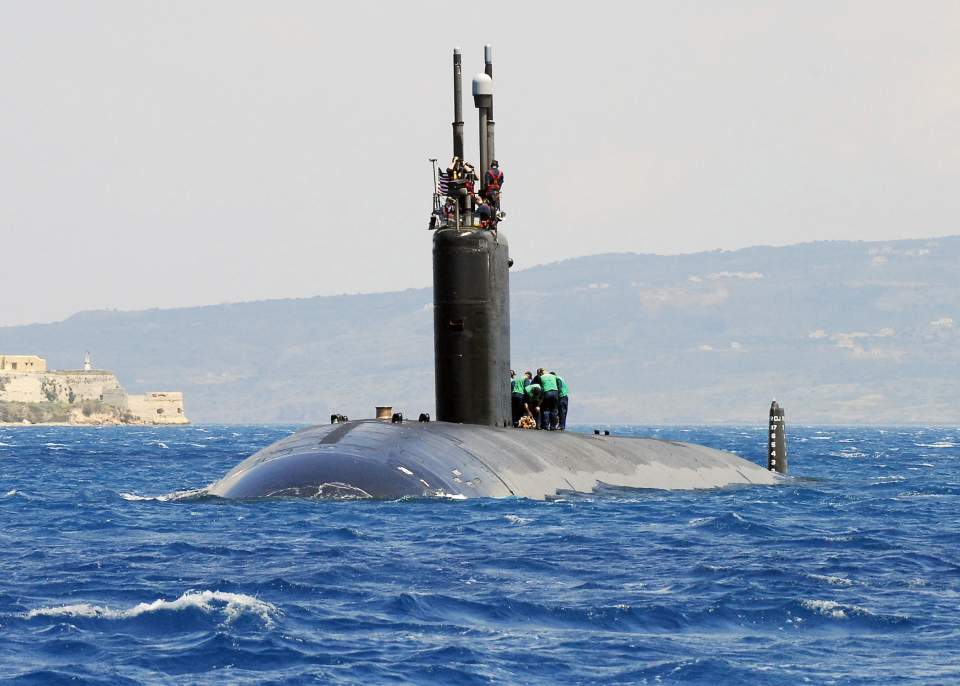 nuclear submarine underwater