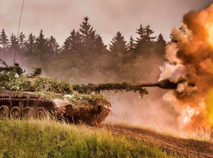 T-72 Main Battle Tank Firing