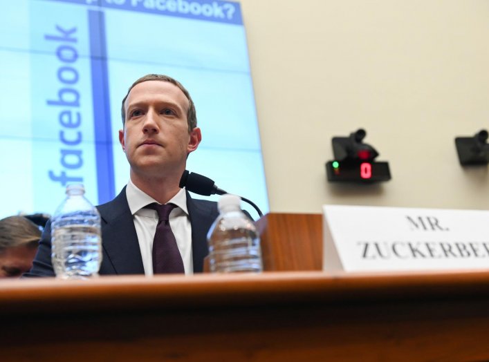 Facebook Chairman and CEO Mark Zuckerberg testifies at a House Financial Services Committee hearing in Washington, U.S., October 23, 2019. REUTERS/Erin Scott