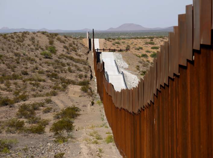 FILE PHOTO: New bollard-style U.S.-Mexico border fencing is seen in Santa Teresa, New Mexico, U.S., as pictured from Ascension, Mexico August 28, 2019. REUTERS/Jose Luis Gonzalez/File Photo