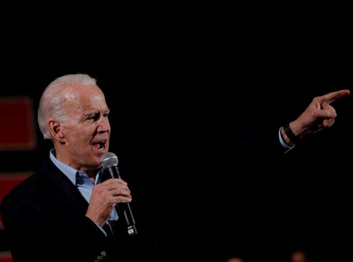 Democratic 2020 U.S. presidential candidate and former Vice President Joe Biden speaks during a campaign event in Iowa City, Iowa, U.S., January 27, 2020. REUTERS/Carlos Barria