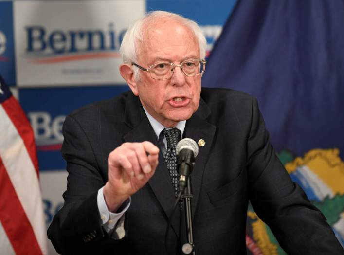 Democratic U.S. presidential candidate Bernie Sanders speaks about coronavirus in Burlington, Vermont, U.S. March 12, 2020. REUTERS/Caleb Kenna