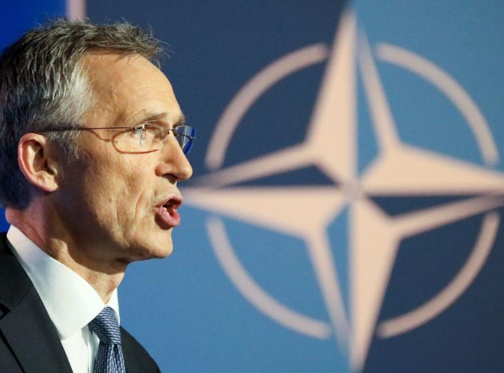 NATO Secretary General Jens Stoltenberg speaks during a news conference ahead of a summit that will gather leaders of the 29 alliance members in Brussels, Belgium, July 10 2018. REUTERS/Reinhard Krause