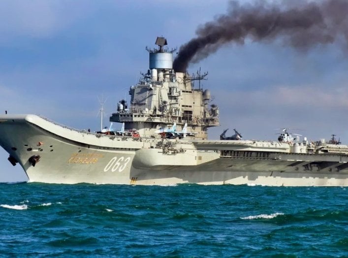 Admiral Kuznetsov Aircraft Carrier from Russia