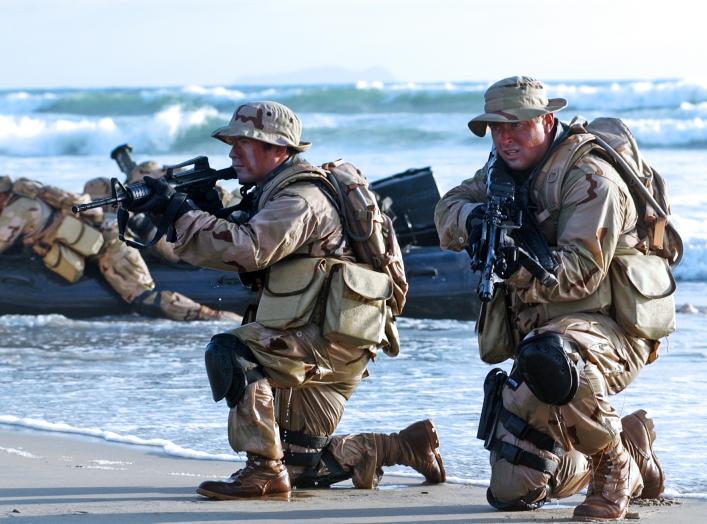 English: United States Navy SEALs [Public domain]
