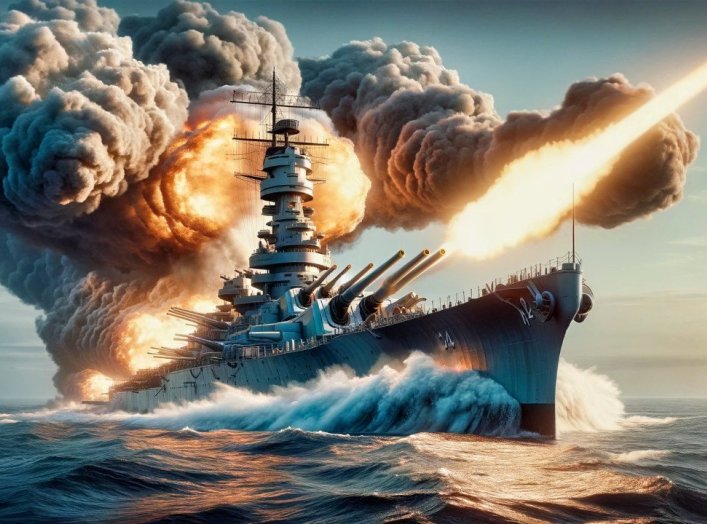 Iowa-Class Battleship Computer Created Image