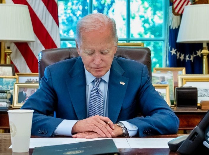 Joe Biden In the Oval Office
