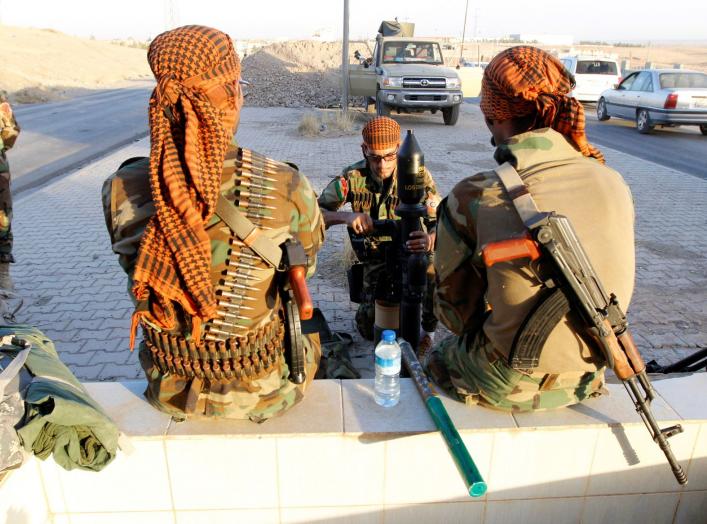 Kurdish Peshmerga fighters gather north of Kirkuk, Iraq October 19, 2017. REUTERS/Ako Rasheed