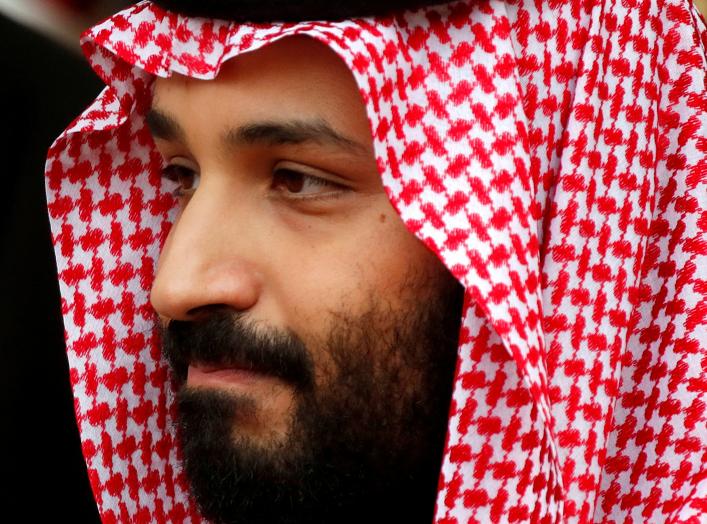 Saudi Arabia's Crown Prince Mohammed bin Salman leaves the Hotel Matignon in Paris, France, April 9, 2018. REUTERS/Charles Platiau/File Photo