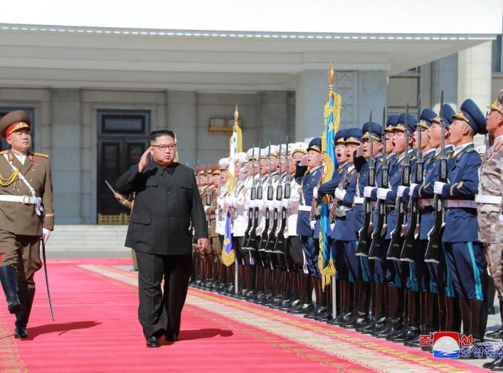 North Korean leader Kim Jong Un attends celebrations marking the 70th anniversary of North Korea's foundation in Pyongyang, North Korea, in this undated photo released September 10, 2018 by North Korea's Korean Central News Agency (KCNA). KCNA via REUTERS