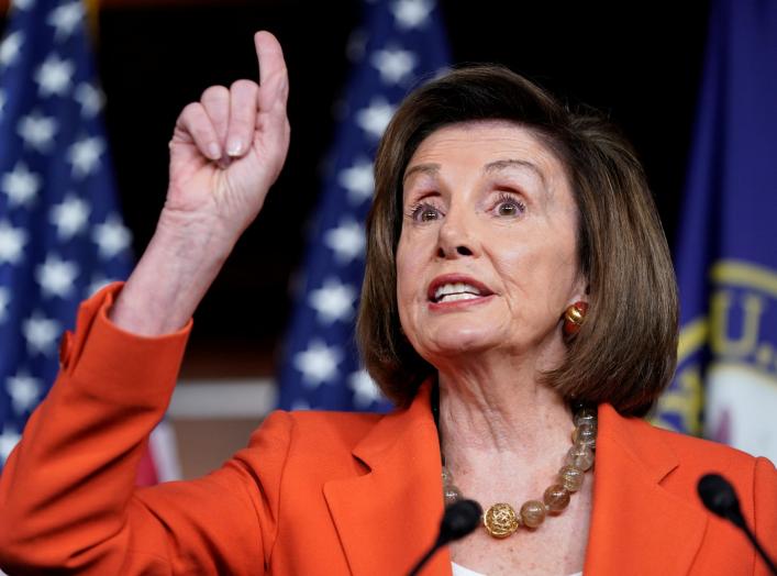 Speaker of the House Nancy Pelosi (D-CA) speaks during a media briefing ahead of a House vote authorizing an impeachment inquiry into U.S. President Trump on Capitol Hill in Washington, U.S., October 31, 2019. REUTERS/Joshua Roberts