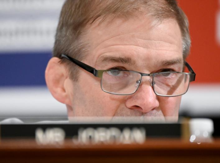 Rep. Jim Jordan (R-OH) listens to testimony during a House Judiciary Committee hearing on the impeachment inquiry into U.S. President Donald Trump on Capitol Hill in Washington, U.S., December 9, 2019. REUTERS/Erin Scott