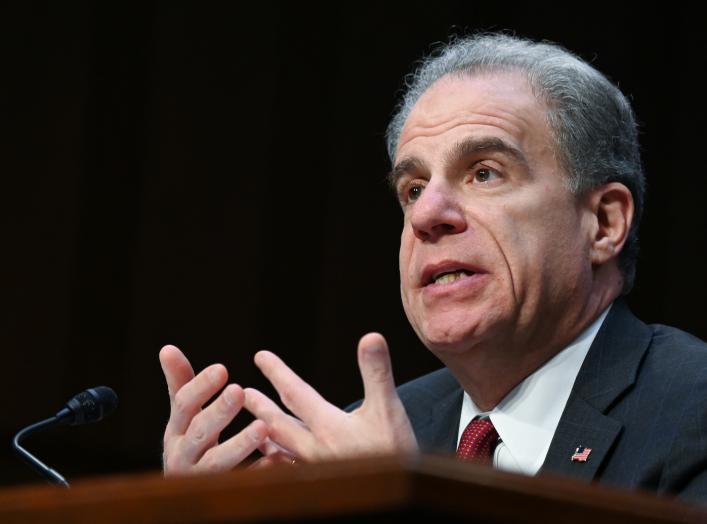 U.S. Justice Department Inspector General Michael Horowitz testifies before a Senate Judiciary Committee hearing "Examining the Inspector General's report on alleged abuses of the Foreign Intelligence Surveillance Act (FISA)" on Capitol Hill in Washington