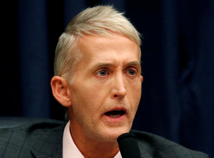 Rep. Trey Gowdy (R-SC) questions FBI Deputy Assistant Director Peter Strzok as Strzok testifies before the House Committees on Judiciary and Oversight and Government Reform joint hearing on "Oversight of FBI and DOJ Actions Surrounding the 2016 Election" 