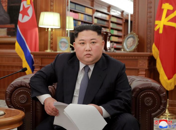 North Korean leader Kim Jong Un poses for photos in Pyongyang in this January 1, 2019 photo released by North Korea's Korean Central News Agency (KCNA). KCNA/via REUTERS. ATTENTION EDITORS - THIS IMAGE WAS PROVIDED BY A THIRD PARTY. REUTERS IS UNABLE TO I