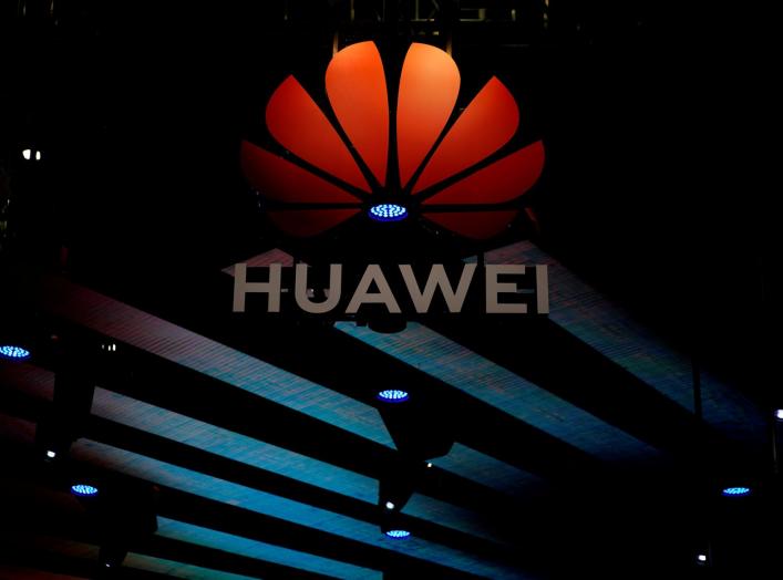A Huawei logo is pictured during the media day for the Shanghai auto show in Shanghai, China April 16, 2019. REUTERS/Aly Song