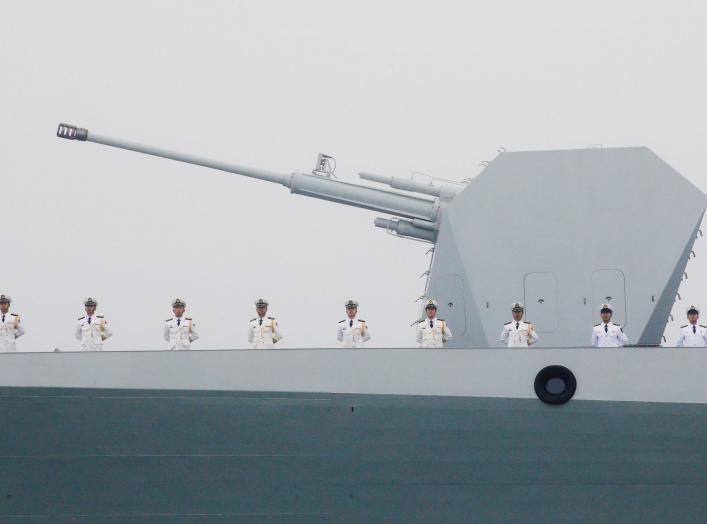 Chinese Navy's destroyer Taiyuan takes part in a naval parade off the eastern port city of Qingdao, to mark the 70th anniversary of the founding of Chinese People's Liberation Army Navy, China, April 23, 2019. REUTERS/Jason Lee TPX IMAGES OF THE DAY