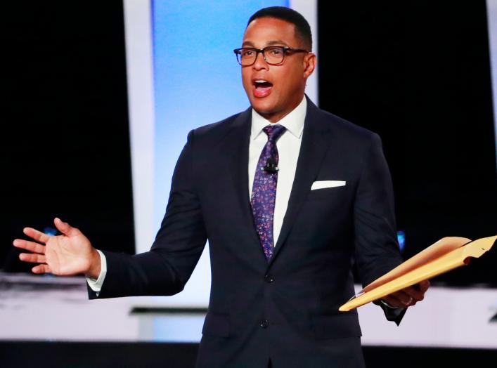 Moderator Don Lemon of CNN speaks to the audience before the start of the second night of the second 2020 Democratic U.S. presidential debate in Detroit, Michigan, July 31, 2019. REUTERS/Lucas Jackson