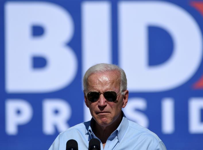 Democratic U.S. presidential candidate and former Vice President Joe Biden speaks at a community event in Las Vegas, Nevada, U.S., September 27, 2019. REUTERS/David Becker