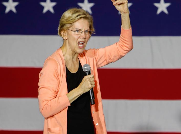 Democratic 2020 U.S. presidential candidate Sen. Elizabeth Warren speaks at a political rally in Raleigh, North Carolina, U.S. November 7, 2019. REUTERS/Jonathan Drake