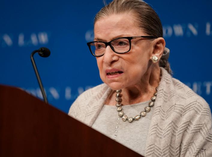  U.S. Supreme Court Justice Ruth Bader Ginsburg is seen in this file photo taken in Washington, D.C, Sept 12, 2019. REUTERS/Sarah Silbiger