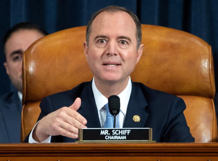 Chairman Adam Schiff, Democrat of California, speaks during the first public hearings held by the House Permanent Select Committee on Intelligence as part of the impeachment inquiry into U.S. President Donald Trump