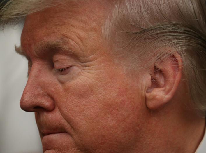 U.S. President Donald Trump is pictured during a bill signing ceremony in which he signed the Preventing Animal Cruelty and Torture Act in the Oval Office at the White House in Washington, U.S., November 25, 2019. REUTERS/Loren Elliott