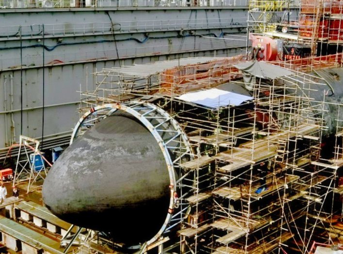 U.S. Navy Submarine Underwater Mountain