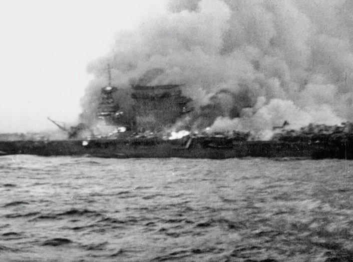 USS Lexington Aircraft Carrier Sinking