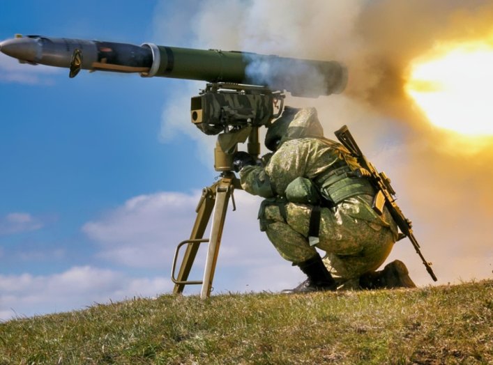 War in Ukraine Kornet Missile