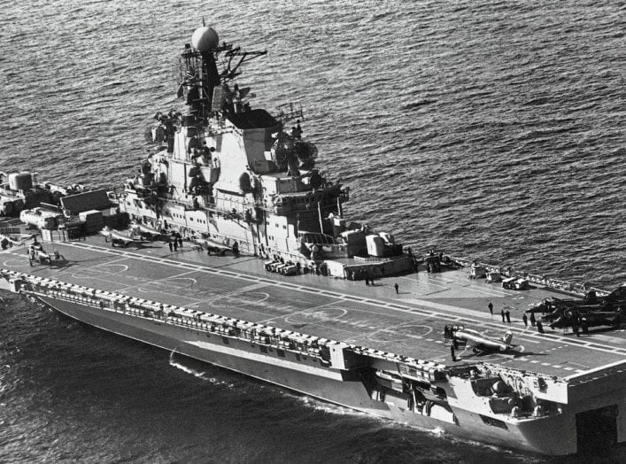 Yak-38 on Aircraft Carrier