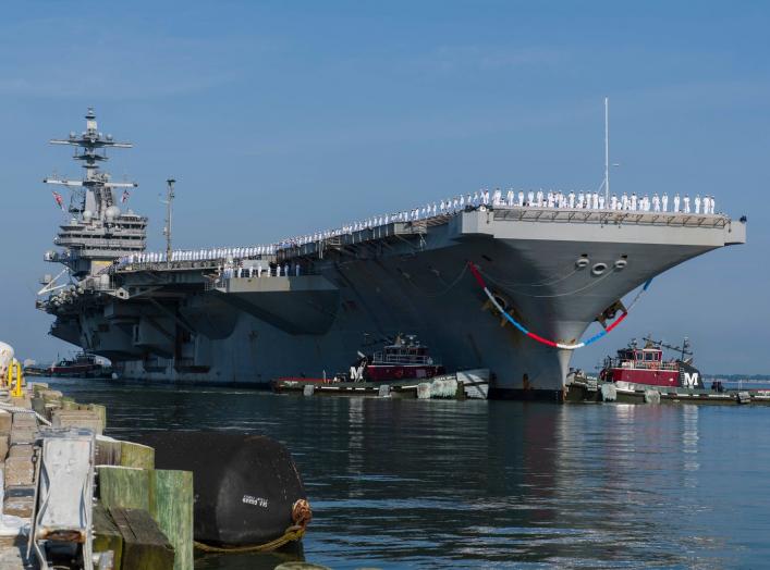 By Official U.S. Navy Page from United States of AmericaPetty Officer 2nd Class William Dodge/U.S. Navy - USS George H.W. Bush returns to Naval Station Norfolk., Public Domain, https://commons.wikimedia.org/w/index.php?curid=61862102