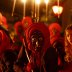 A group of traditional witches (Kandelhexen) dance around a bonfire during their traditional "witches sabbath" carnival performance in the Black Forest village of Waldkirch, Germany, February 6, 2016. REUTERS/Kai Pfaffenbach